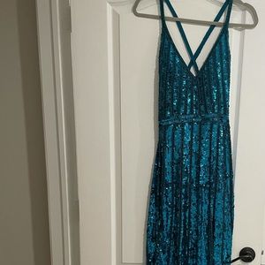 Sequins mermaid color dress
